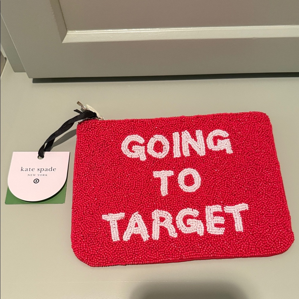 Kate Spade Red Beaded Clutch